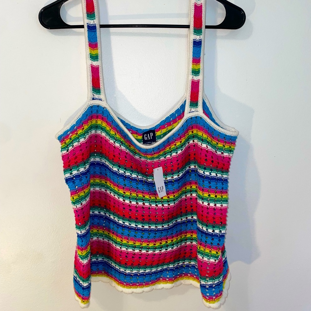 Size XL womens gap top new with tags crochet top
